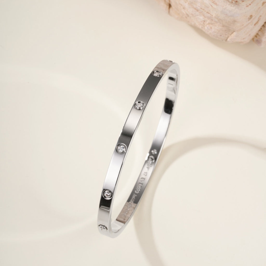 [⭐Hyrra Jewelry]LOVE BRACELET 3.65MM 10 DIAMONDS
