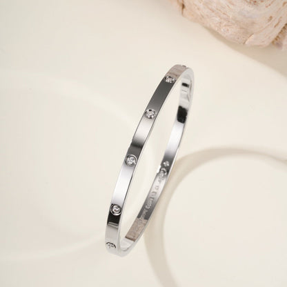 [⭐Hyrra Jewelry]LOVE BRACELET 3.65MM 10 DIAMONDS