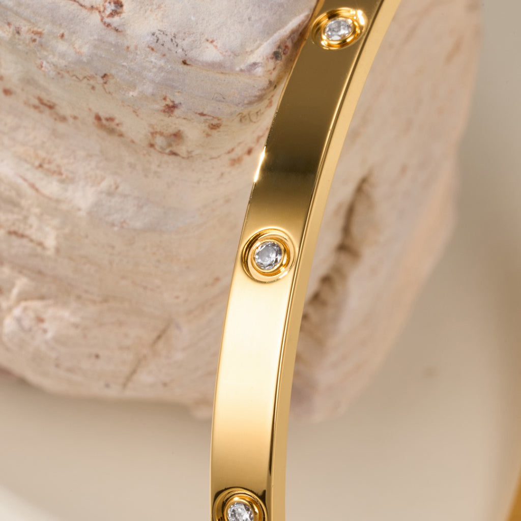 [⭐Hyrra Jewelry]LOVE BRACELET 3.65MM 10 DIAMONDS