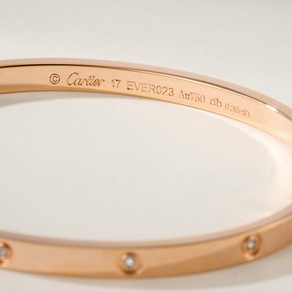 [⭐Hyrra Jewelry]LOVE BRACELET 3.65MM 10 DIAMONDS