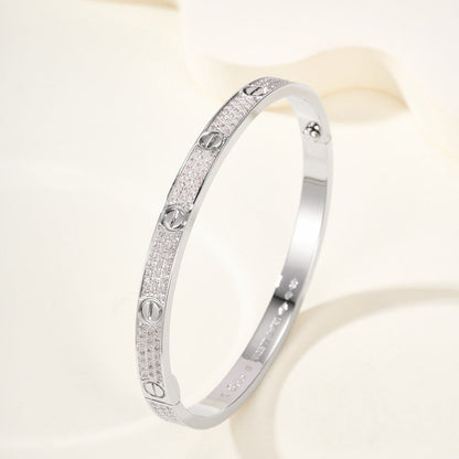 [⭐Hyrra Jewelry]LOVE BRACELET 4.8MM DIAMOND-PAVED