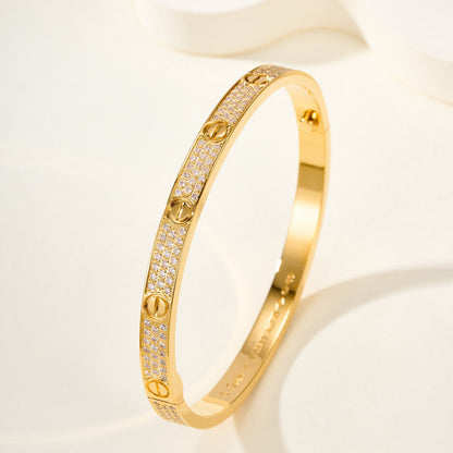 [⭐Hyrra Jewelry]LOVE BRACELET 4.8MM DIAMOND-PAVED