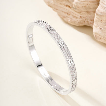 [⭐Hyrra Jewelry]LOVE BRACELET 4.8MM DIAMOND-PAVED
