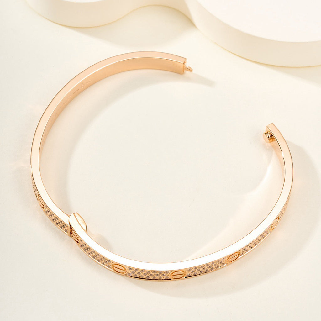 [⭐Hyrra Jewelry]LOVE BRACELET 4.8MM DIAMOND-PAVED