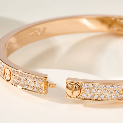 [⭐Hyrra Jewelry]LOVE BRACELET 4.8MM DIAMOND-PAVED