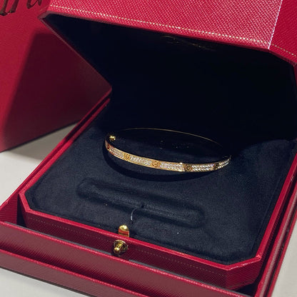 [⭐Hyrra Jewelry]LOVE BRACELET 3.65MM DIAMOND-PAVED