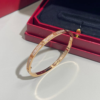 [⭐Hyrra Jewelry]LOVE BRACELET 3.65MM DIAMOND-PAVED