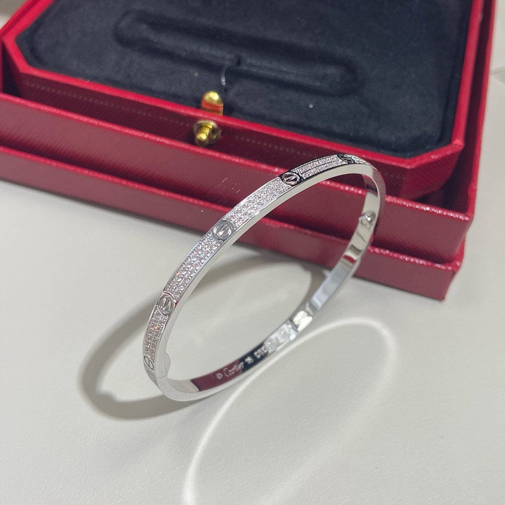 [⭐Hyrra Jewelry]LOVE BRACELET 3.65MM DIAMOND-PAVED