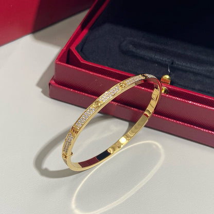 [⭐Hyrra Jewelry]LOVE BRACELET 3.65MM DIAMOND-PAVED