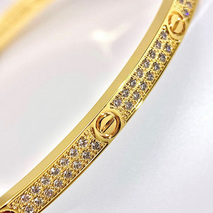 [⭐Hyrra Jewelry]LOVE BRACELET 3.65MM DIAMOND-PAVED