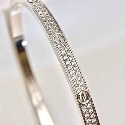 [⭐Hyrra Jewelry]LOVE BRACELET 3.65MM DIAMOND-PAVED