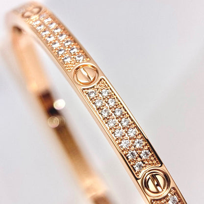 [⭐Hyrra Jewelry]LOVE BRACELET 3.65MM DIAMOND-PAVED