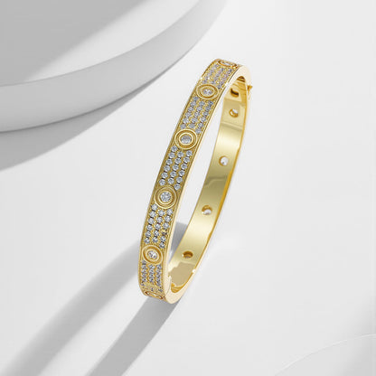 [⭐Hyrra Jewelry]LOVE BRACELET 6.1MM DIAMOND-PAVED 10 BIG DIAMONDS