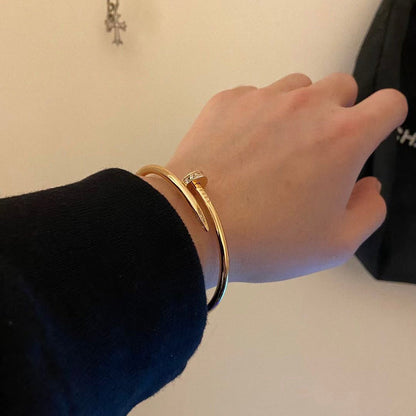 [⭐Hyrra Jewelry]JUSTE BRACELET 2.5MM DIAMONDS