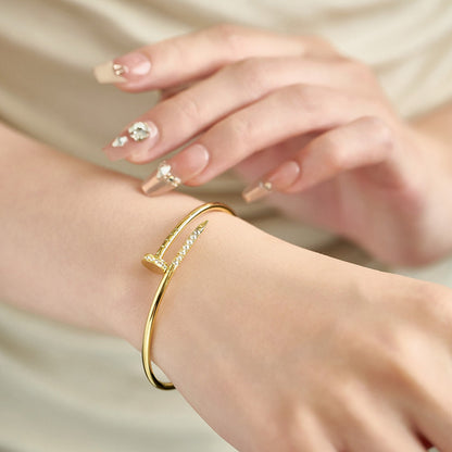 [⭐Hyrra Jewelry]JUSTE BRACELET 2.5MM DIAMONDS