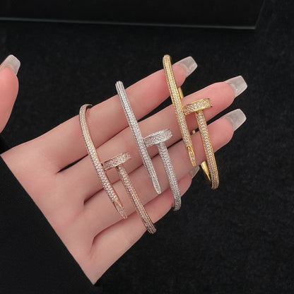 [⭐Hyrra Jewelry]JUSTE BRACELET 3.5MM ALL DIAMONDS