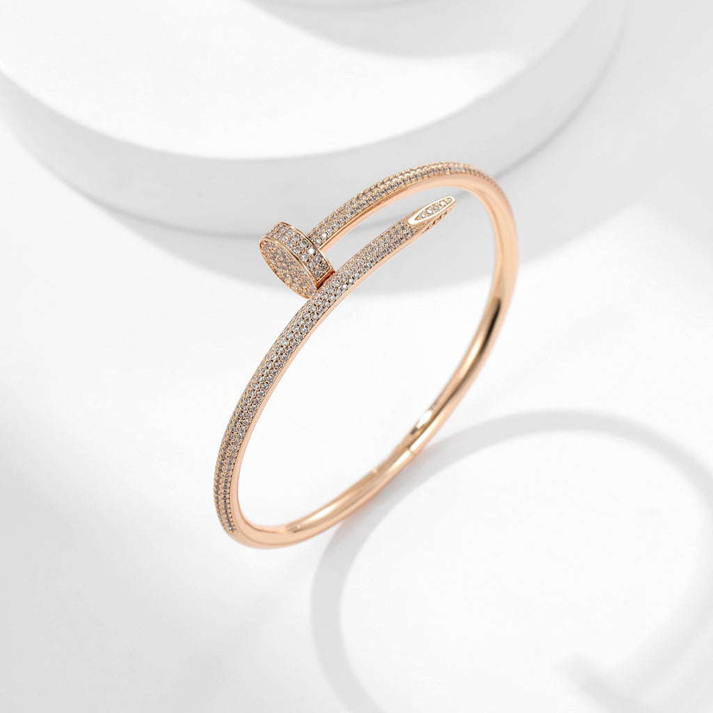 [⭐Hyrra Jewelry]JUSTE BRACELET 3.5MM ALL DIAMONDS