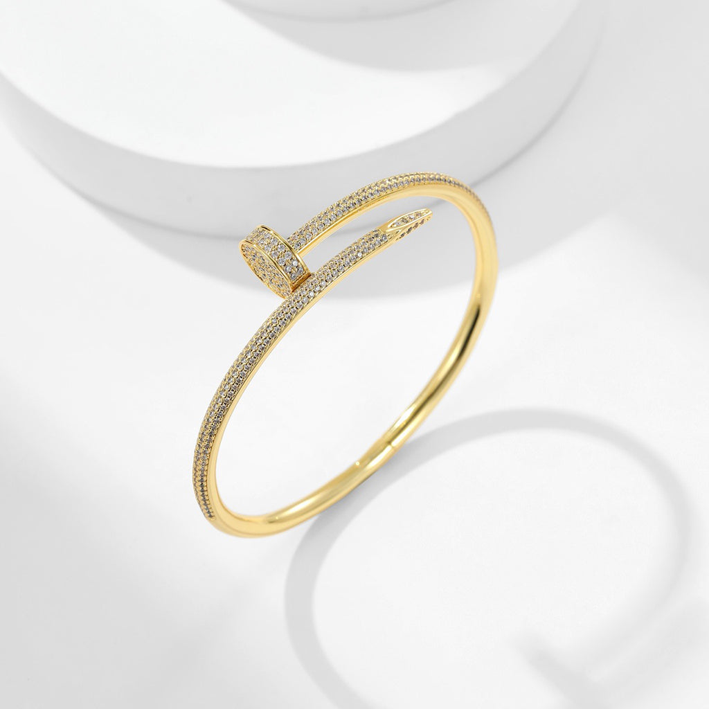 [⭐Hyrra Jewelry]JUSTE BRACELET 3.5MM ALL DIAMONDS