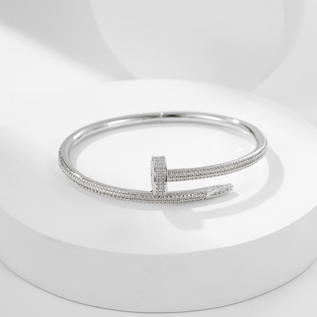 [⭐Hyrra Jewelry]JUSTE BRACELET 3.5MM ALL DIAMONDS