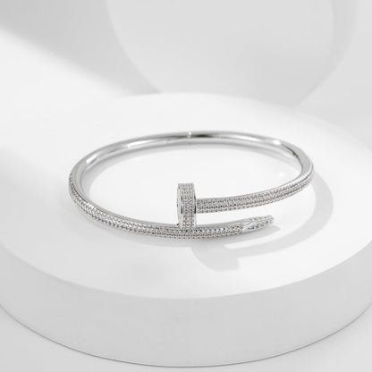 [⭐Hyrra Jewelry]JUSTE BRACELET 3.5MM ALL DIAMONDS