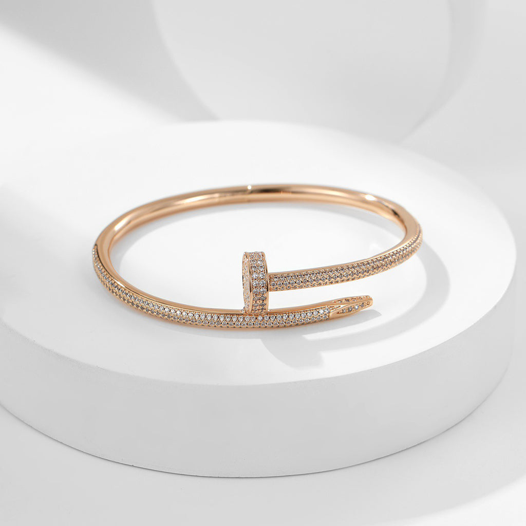 [⭐Hyrra Jewelry]JUSTE BRACELET 3.5MM ALL DIAMONDS