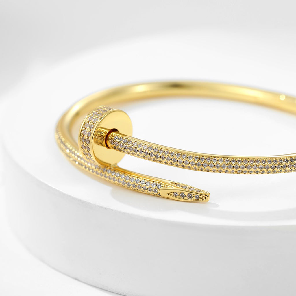 [⭐Hyrra Jewelry]JUSTE BRACELET 3.5MM ALL DIAMONDS