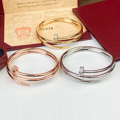 [⭐Hyrra Jewelry]JUSTE BRACELET 3.5MM DOUBLE ROW DIAMOND