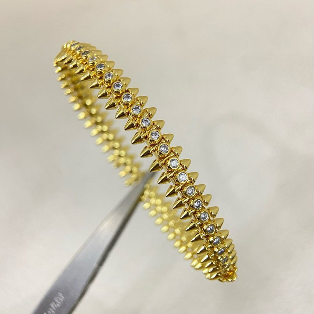 [⭐Hyrra Jewelry]CLASH  BRACELET 8MM DIAMONDS