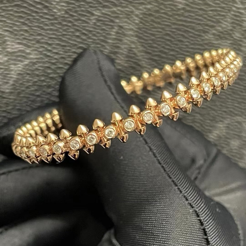 [⭐Hyrra Jewelry]CLASH  BRACELET 8MM DIAMONDS