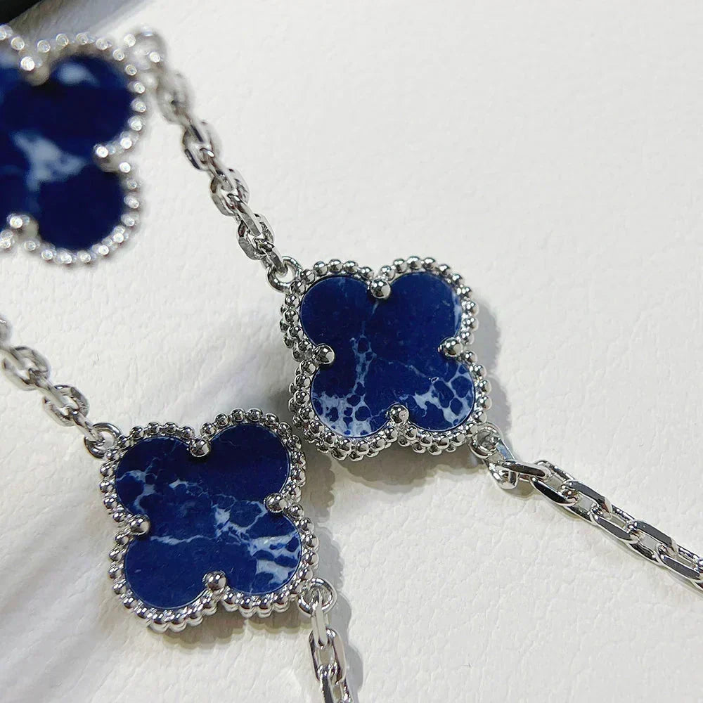 [⭐Hyrra Jewelry]CLOVER 5 MOTIF PIETERSITE BRACELET COLLECTION