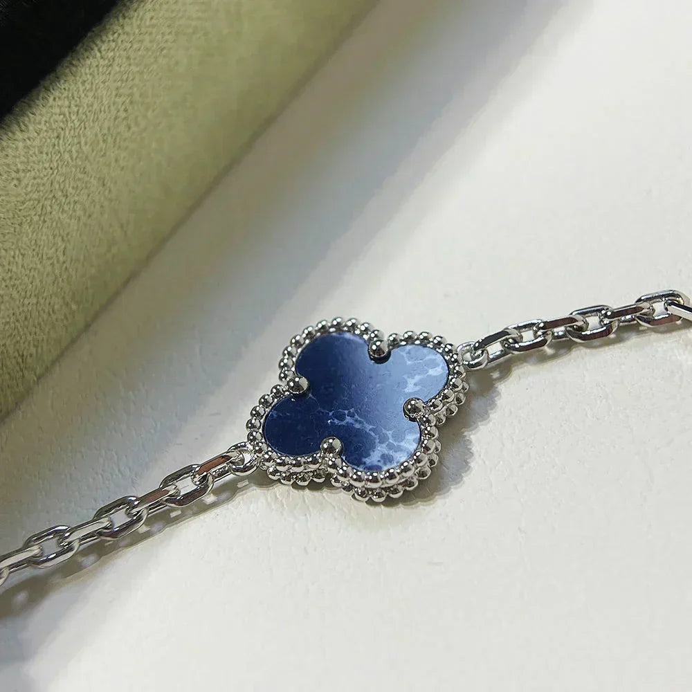 [⭐Hyrra Jewelry]CLOVER 5 MOTIF PIETERSITE BRACELET COLLECTION