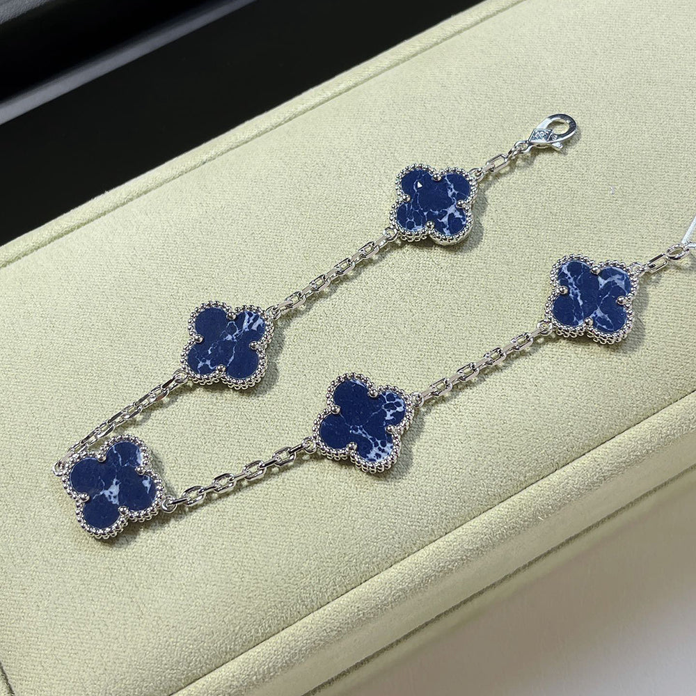 [⭐Hyrra Jewelry]CLOVER 5 MOTIF PIETERSITE BRACELET COLLECTION