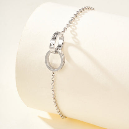 [⭐Hyrra Jewelry]LOVE BRACELET DOUBLE RING