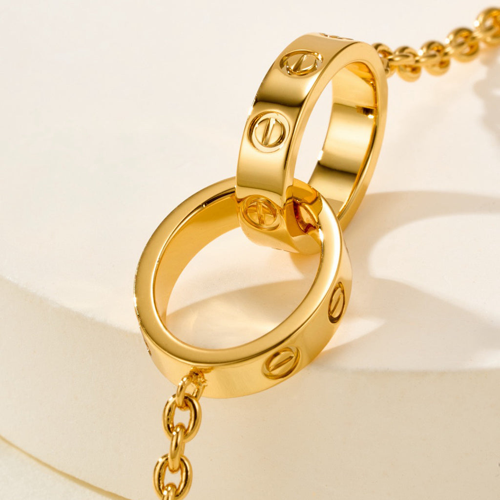 [⭐Hyrra Jewelry]LOVE BRACELET DOUBLE RING