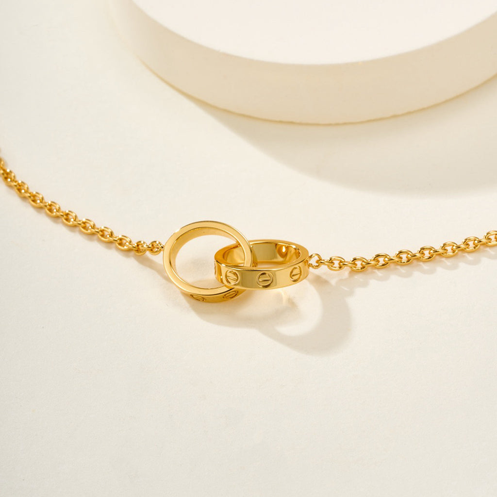[⭐Hyrra Jewelry]LOVE BRACELET DOUBLE RING