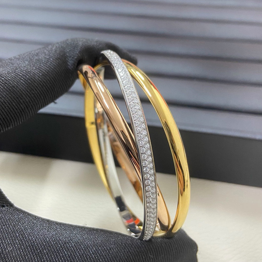 [⭐Hyrra Jewelry]TRINITY 2.8MM SMALL BRACELET