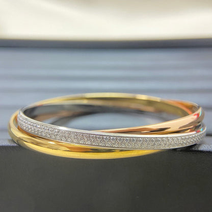 [⭐Hyrra Jewelry]TRINITY 2.8MM SMALL BRACELET