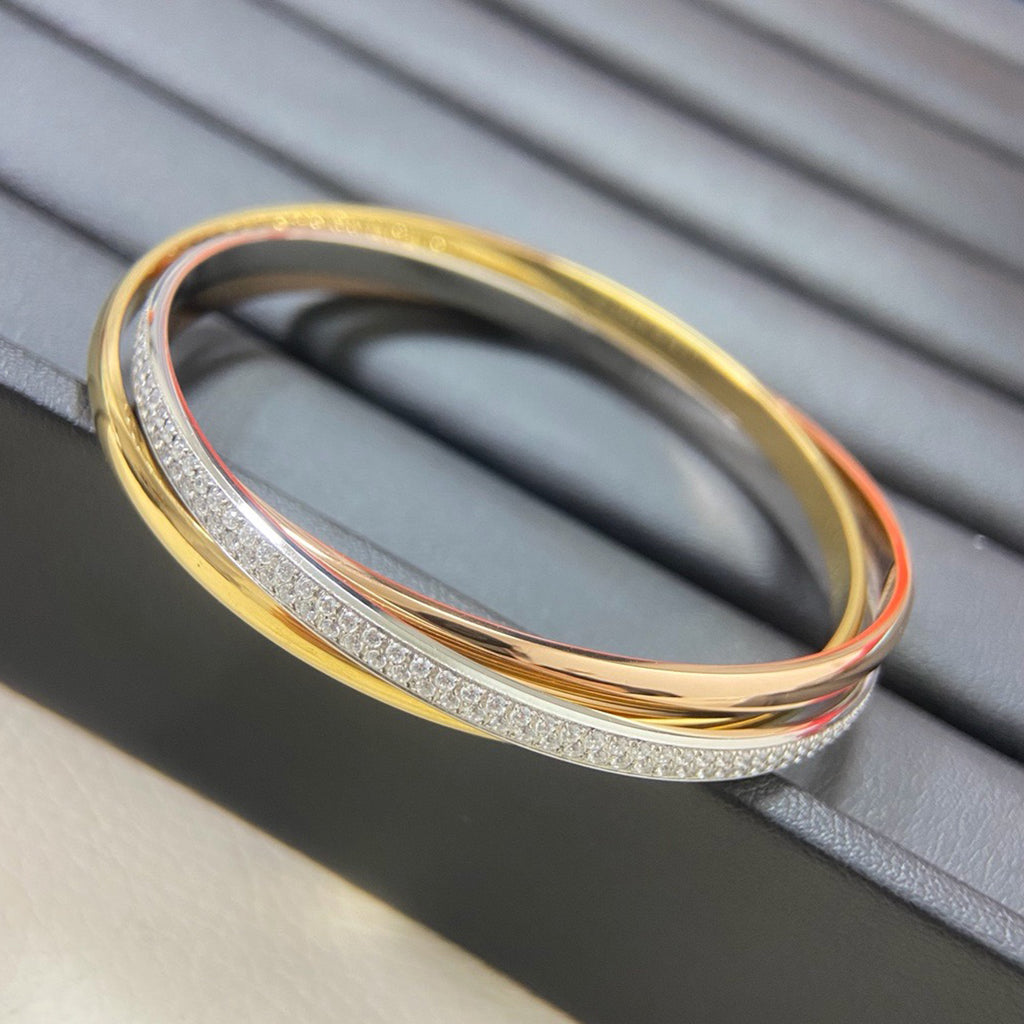 [⭐Hyrra Jewelry]TRINITY 2.8MM SMALL BRACELET