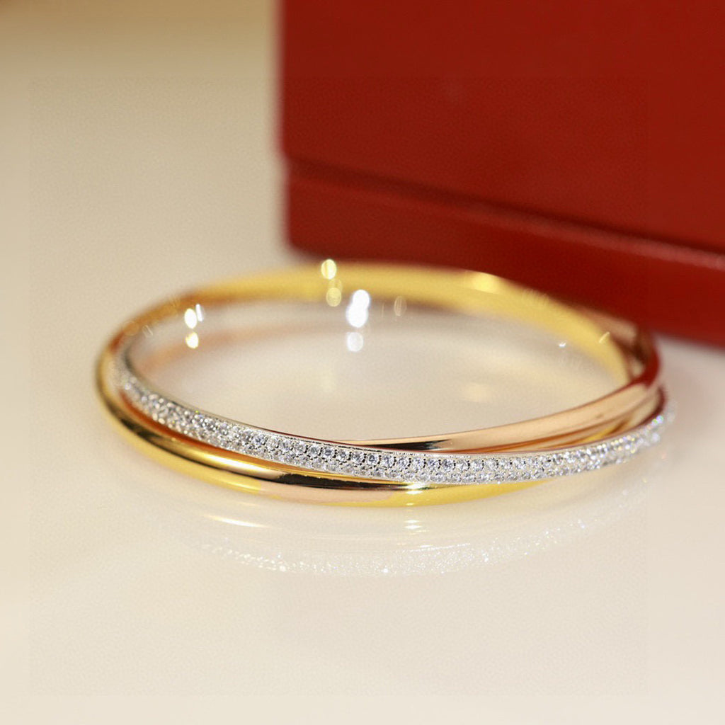 [⭐Hyrra Jewelry]TRINITY 2.8MM SMALL BRACELET