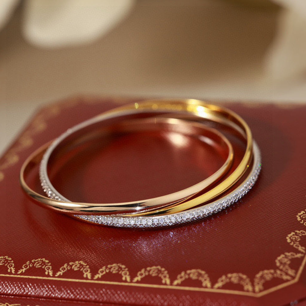 [⭐Hyrra Jewelry]TRINITY 2.8MM SMALL BRACELET