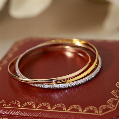 [⭐Hyrra Jewelry]TRINITY 2.8MM SMALL BRACELET