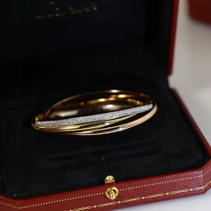 [⭐Hyrra Jewelry]TRINITY 2.8MM SMALL BRACELET