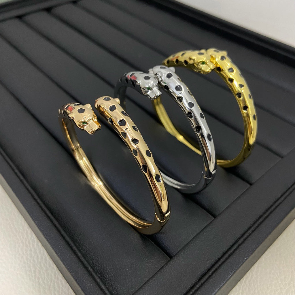 [⭐Hyrra Jewelry]PANTHERE DOUBLE HEADED OPEN BRACELET
