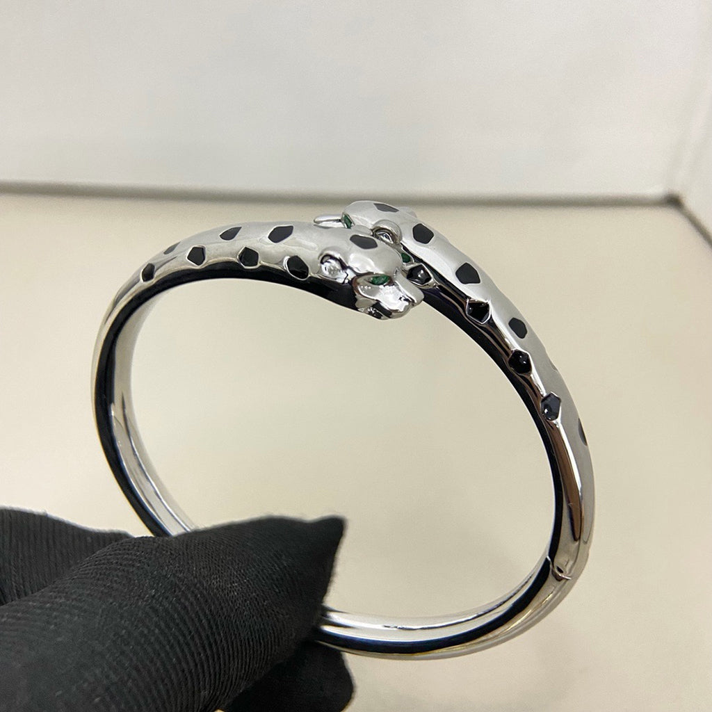 [⭐Hyrra Jewelry]PANTHERE DOUBLE HEADED OPEN BRACELET