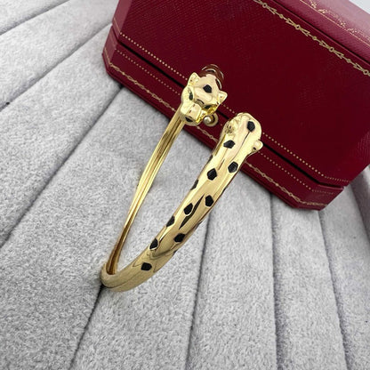 [⭐Hyrra Jewelry]PANTHERE DOUBLE HEADED OPEN BRACELET