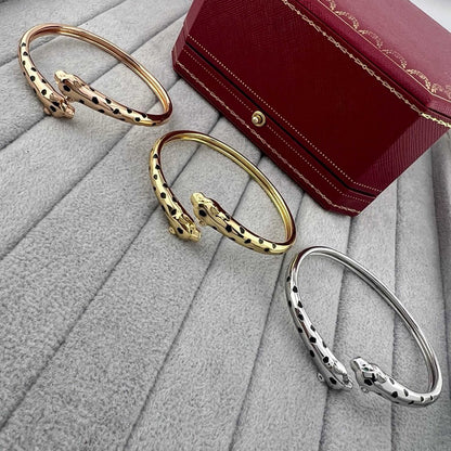 [⭐Hyrra Jewelry]PANTHERE DOUBLE HEADED OPEN BRACELET