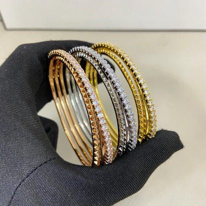 [⭐Hyrra Jewelry]ETINCELLE HALF-PAVED DIAMOND BRACELET