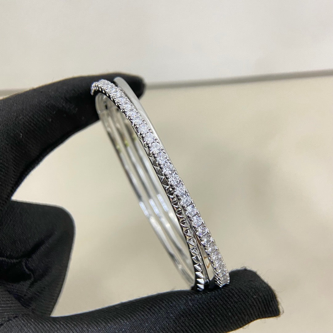[⭐Hyrra Jewelry]ETINCELLE HALF-PAVED DIAMOND BRACELET