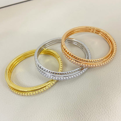 [⭐Hyrra Jewelry]ETINCELLE HALF-PAVED DIAMOND BRACELET