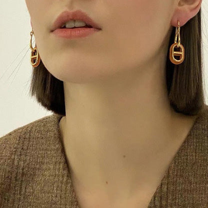 [⭐Hyrra Jewelry]HM O'MAILLON GOLD EARRINGS